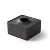ONOM Japanese Cedar Tissue Box Half Made In Easy To Cedar Bark Black Wood Soft Tissue Half X X Suitable for Living Guest and Made by Ishikawa Resin