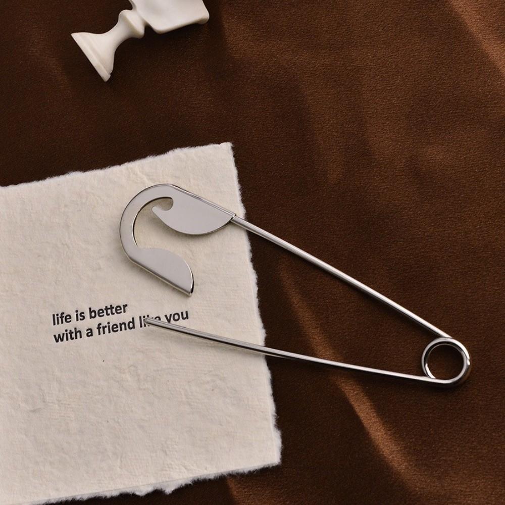 Silver Metal Hair Barrettes Large Size Hair Accessories Trendy Hairpins for Headwear Gifts