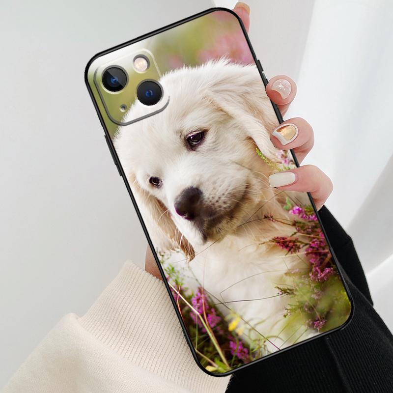 Golden Retriever Dog Phone Case For iPhone 11 12 13 14 15 16 Pro XS Max Mini Cover For iPhone X XR Plus Back Case