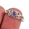 Натуральный драгоценный камень танзанит 925 пробы стерлинговое серебро ювелирное кольцо размер 6.5 H4I53
