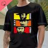 Fashion Men Clothing The Good The Bad and Ugly Print T Shirt for Male Il Buono Brutto Cattivo Tops Summer Commuter Casual Tees#Color