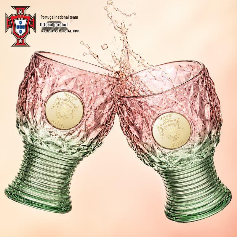 Official Portugal National Team Emblem Rotating Cold Water Cup