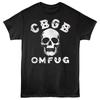 CBGB - Skull - American Classics - Front Print Black Adult Short Sleeve T-Shirt