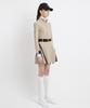 A Ben Field Belted Zip-Up Dress Beige