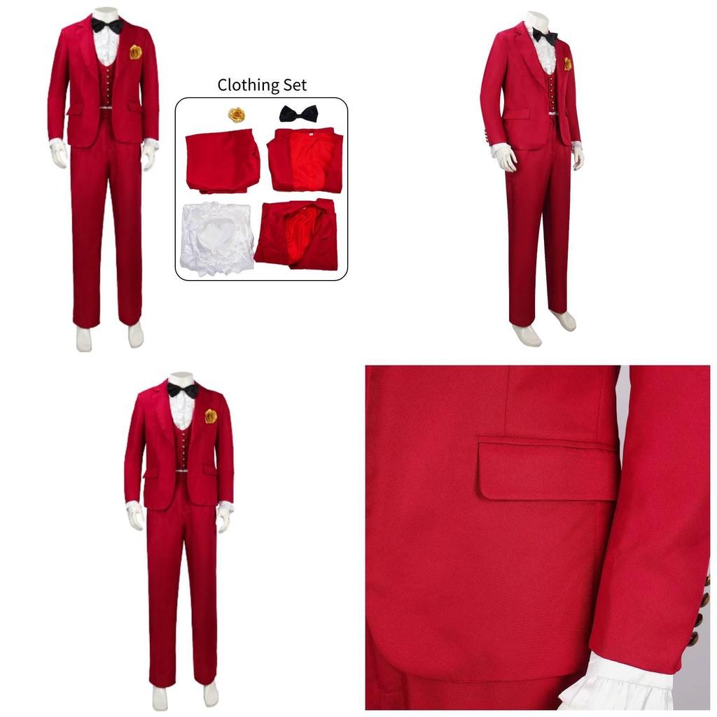 Original Stock Factory Wholesale Dark Wizard Red Suit Halloween Costume Men's Clothing