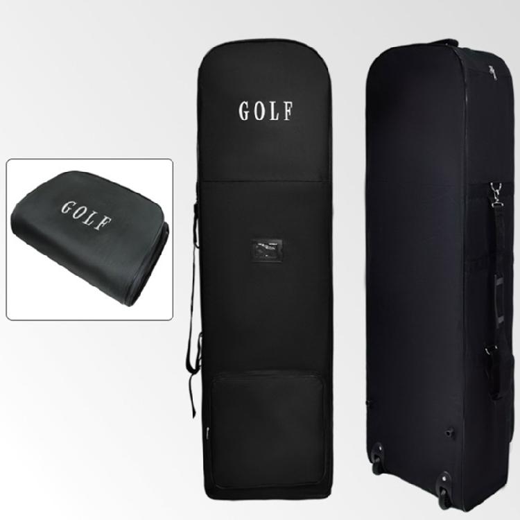 Golf Travel Bag Protector Light Weight Carrying Pouch Folding Zipper Golf Club Bag for Player Indoor Golfer Enduring