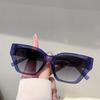 Cat Eye Sunglasses Women Fashion Vintage Candy Color Rim Decor Shades Trendy Outdoor Brand Design Gradient Sun Glasses