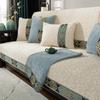 Chinese Style Sofa Cover Thickened Chenille Fabric Living Room Solid Wood Sofa Protective Covers Slipcover All-season Sofa Towel