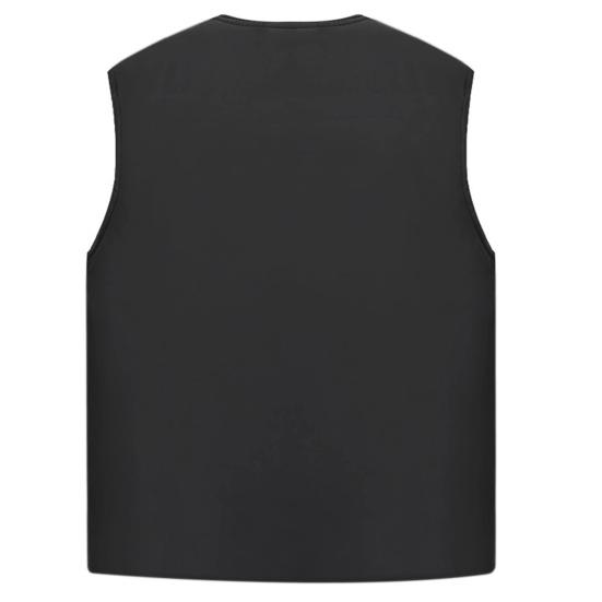 Мужской жилет, осень-зима, теплая плюшевая подкладка, ветрозащитный жилет без рукавов с v-образным вырезом, 6 карманов, застежка на пуговицы, повседневный однотонный мужской жилет, топ