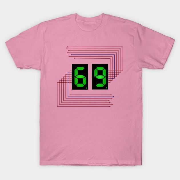 Женская футболка 69 7-сегментный принт Харадзюку Каваи футболка Летняя футболка с коротким рукавом Женская футболка Топ