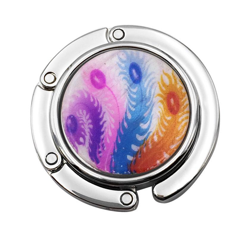 Креативный круглый складной крючок для сумки-ракушки - Плоский зажим-подвеска для края стола, аксессуары для сумки