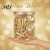 Металлический Ассортимент Украшений Mystery Jar для Женщин, Винтажный Набор-Сюрприз, Случайный Стиль Подарочная Смешанная Коробка с Ожерельями, Серьгами, Кольцами, Браслетами,
