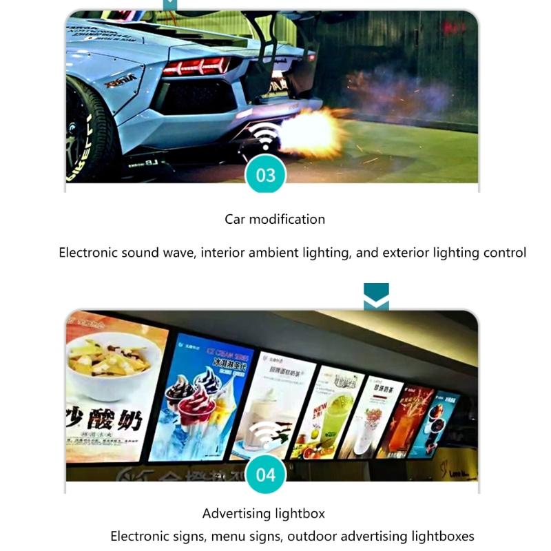 DIY Wireless 433MHz 315mhz Universal Remote Control Switches 12V High Current Remote RF Receiver Module For LED Lights