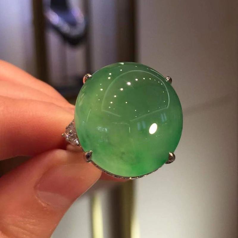 Оригинальные новые натуральные халцедоновые ледяные виды зеленых колец для женщин свежие классические роскошные помолвочные украшения регулируемые