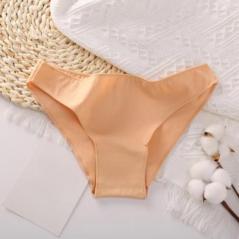 Women Cotton Panties Lingerie Sexy Female Underwear Girls Underpants Briefs Knickers 7 Solid Colors M-XXL Plus Size