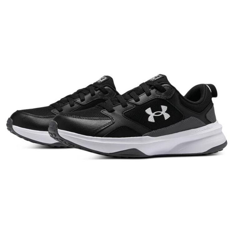 Under Armour Charged Edge Abrasion Resistant Abrasion Resistant Low top Training Shoes Men's Black White 3026727-003