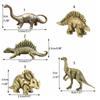 Vintage Dinosaur Statue Zinc Zinc Alloy Children Dinosaur Toy Lucky Dinosaur Miniatures  Decoration Crafts