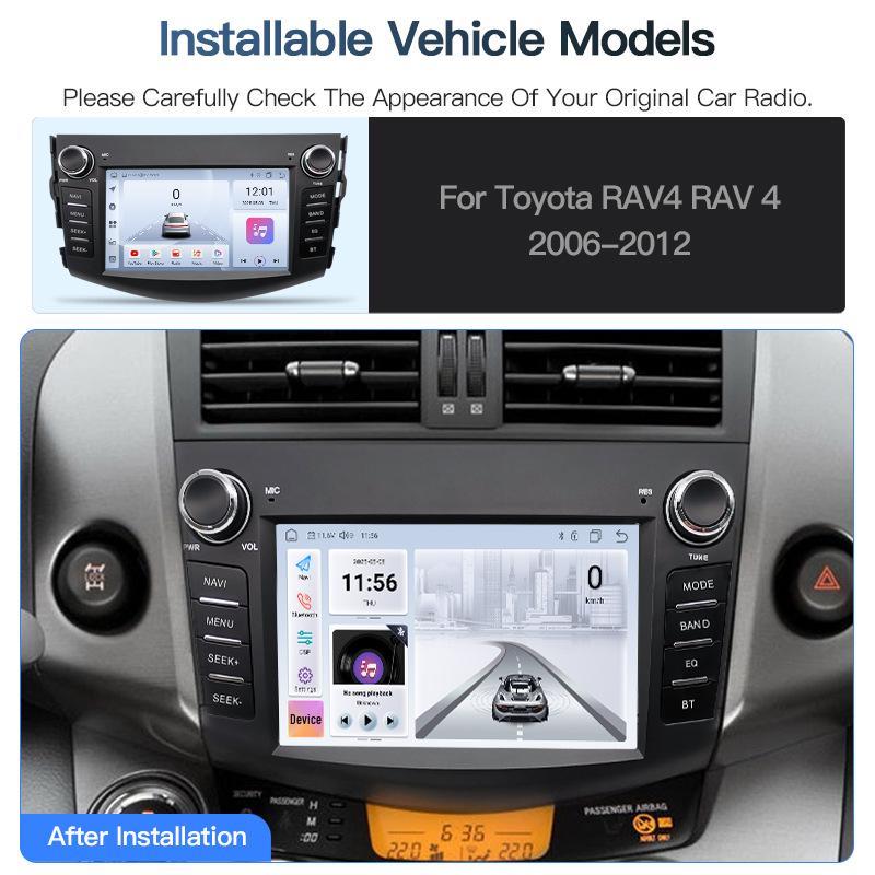 RAV4 Android HD Навигация с большим экраном и Камера заднего вида с Мультимедиа и Беспроводным подключением