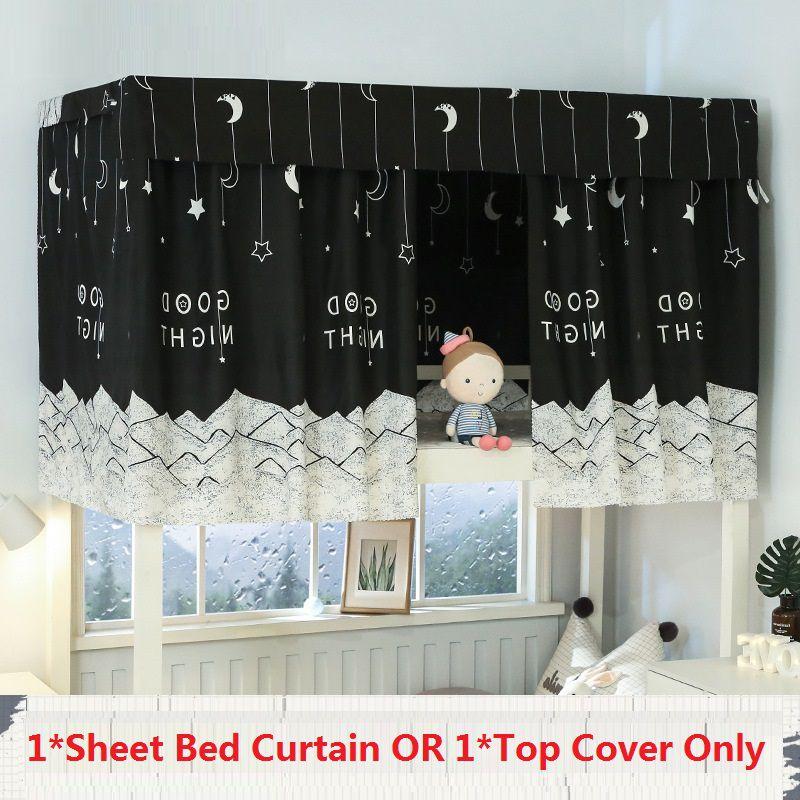 Functional Dormitory Bed Curtain Providing Stylish Mosquito Protection And Blackout Shading