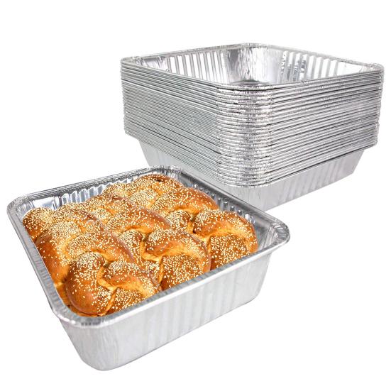10/30Pcs Disposable Aluminum Foil Pans Waterproof & Oil-Proof Square Baking Foil Box High-Temperature Resistance Baking Pan Liner Kitchen Drip