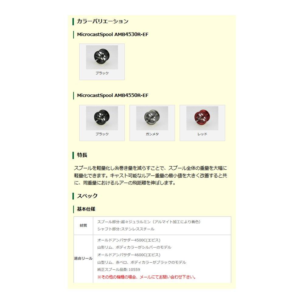 Доступная катушка MicrocastSpool Groove Depth 5mm Gunmetal AMB4550R-EF ms_amb4550r_ef_gmt