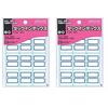 KOKUYO Tack Index Index Sticker Paper Label Large 27x34mm 90 Pieces Blue Ta-22B Set of 2