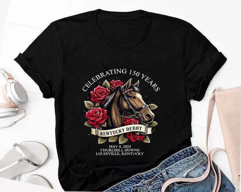 Kentucky Derby 150th Anniversary Shirt, Kentucky Derby Horse Racing T-Shirt Unisex T-Shirt