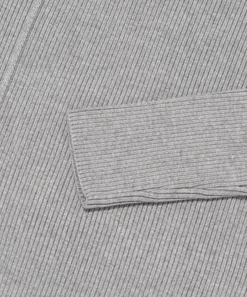 ROIDESROIS Scarf Set Round Neck Ribbed Knit (Gray)