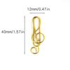 100 Pcs Gold/ Green Fancy Paperclips Music Note Shape Small Paper Clips Cute Paper Clips  Notebook