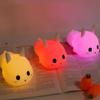 Hot-Selling Home Decoration Multiple Colors Cute Rabbit Silicone Night Light For