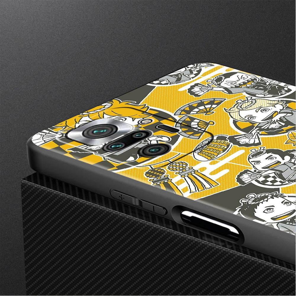Мягкий чехол для телефона Xiaomi Redmi Note 10 9 11 Pro 10S 9S K40 8 9A 9C 9T 7 10C 8T, силиконовый чехол Haikyu!! Аниме Shell Capa