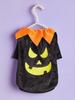 Halloween Pumpkin Dog Costume, Orange Pet Shirt with Green Collar, Festive Outfit for Small/Medium Dogs, Perfect for Halloween