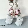 Милый Сладкий Грибной Флисовый Кролик Зайчик Цепочка для Телефона Ремешок Шарм для CCD Камеры Аксессуар Брелок Подвеска Украшения для Сумки Подарок