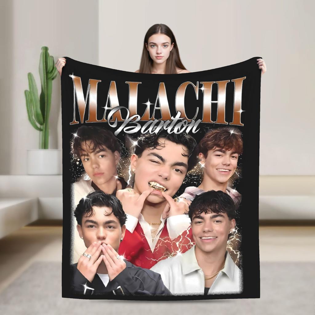 Popular Malachi Barton Tour Blanket  Soft Warm Fluffy Plush Throw Blanket For Couch Chair Sofa Bed Flannel Bedspread Bed Cover