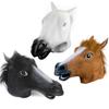 Novelty Rubber Animal Mane Horse Head Mask Head Halloween Masquerade Cosplay Mask Party Costume Prop