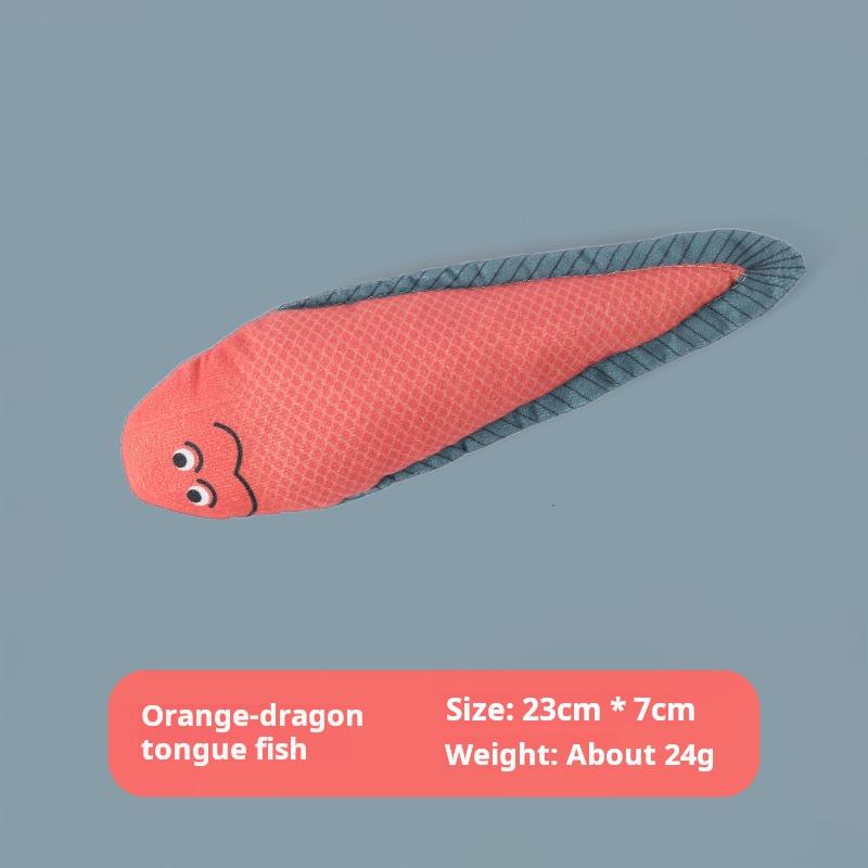 Игрушка для кошек Кошачья мята Игрушка для самостоятельного развлечения Домашний котенок Интерактивный плюшевый кот, режущий зубы, креативный звучащий кот, милый 3D-симуляция, в форме рыбы, уникальный