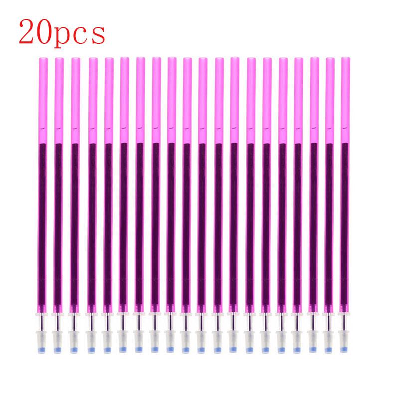 10/20Pcs 0.5mm Ink Gel Pen Erasable Refill Rod Erasable Pen Washable Handle School Writing Stationery Pen Refills