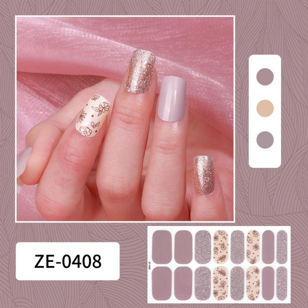 Маникюр Французский патч для ногтей Нажмите на полоски лака для ногтей DIY Nail Art Наклейка для женщин и девочек