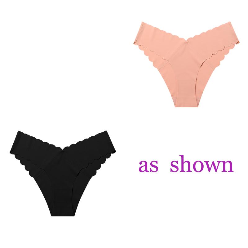 TERMEZY 2 шт./лот, женские сексуальные трусики из ледяного шелка, эластичное нижнее белье с низкой посадкой, женское нижнее белье, стринги, удобные стринги с волнистым краем, нижнее белье