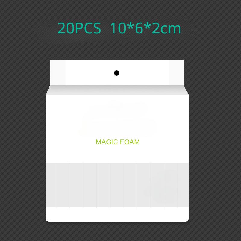 20 шт., белая меламиновая губка, волшебная салфетка для кухни, офиса