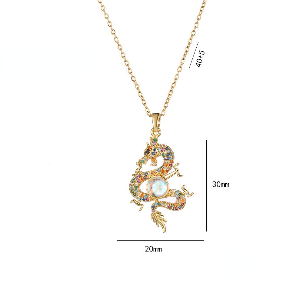 Роскошное ожерелье с подвеской в ​​виде дракона для женщин, новинка 2024 года, цепочка из нержавеющей стали, ювелирные изделия, аксессуары для вечеринок