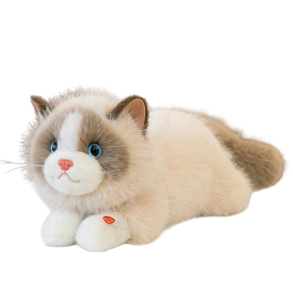 Stuffed Cat Deluxe Lifelike for Playroom, Kids