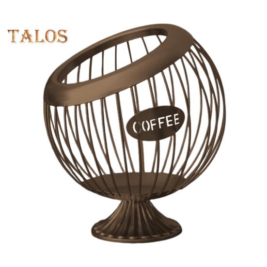 Держатель для чашки K для прилавка. Металлическая корзина для хранения капсул для кофе. Большой вместительный органайзер для чашек K для Keurig Nespresso Vertuo. Органайзер для кофейной станции. Чайный пакетик.