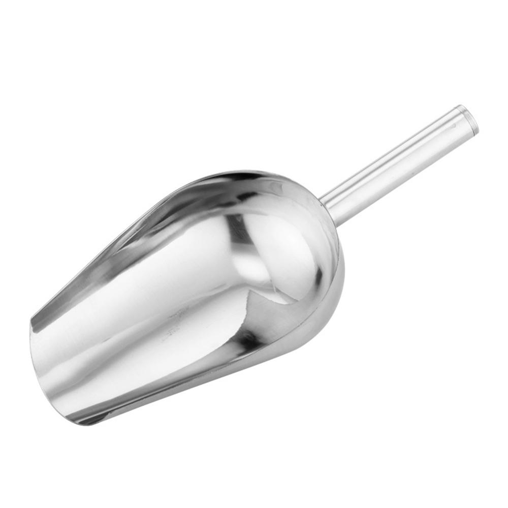 Multi functional metal ice spoon - ice bucket stainless steel small ice spoon - kitchen small tool biscuit flour pet dog food sp