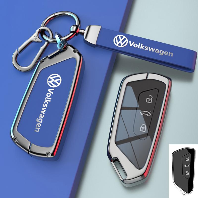 Для VOLKSWAGEN VW для Volkswagen Tiguan VW Golf 7 4 5 Mk4 6 MK7 для Skoda Octavia A7 для Seat Leon Ibiza Altea Металлический чехол для автомобильного ключа