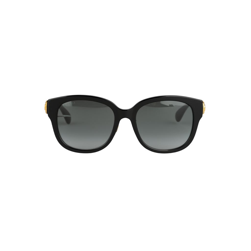 Gucci Acetate Irregular Sunglasses Unisex Couple Black