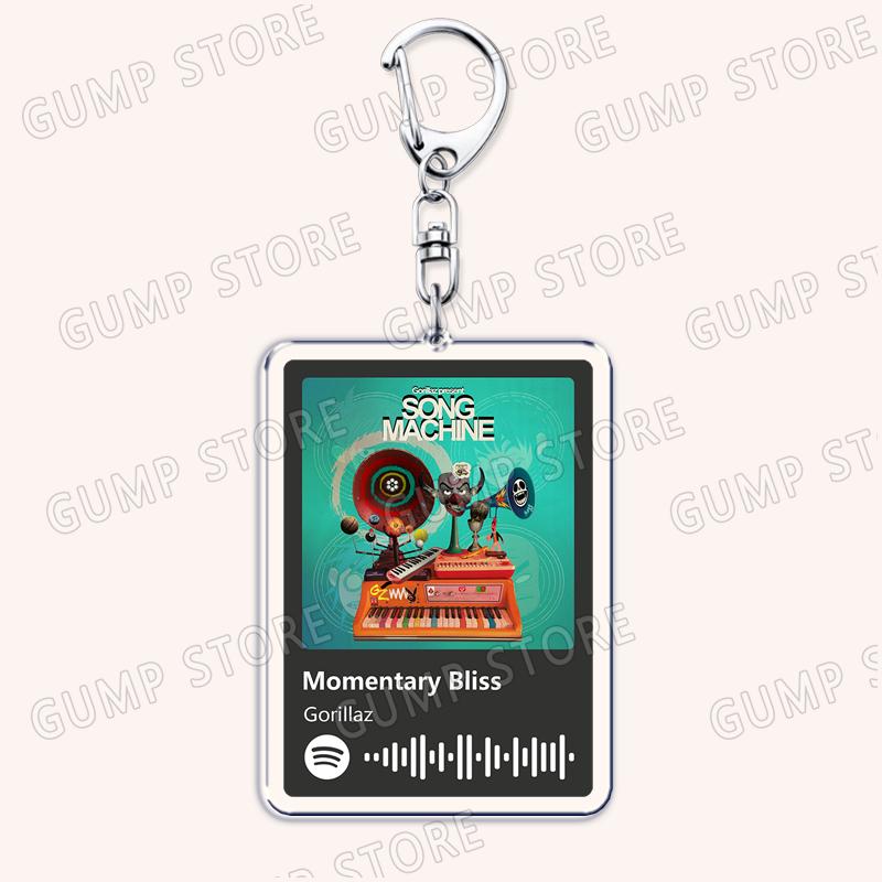 Креативные брелоки с музыкальной группой для женщин Аксессуары Сумка Feel Good Inc Клинт Иствуд Деймон Албарн Брелок Украшение Подарки для фанатов