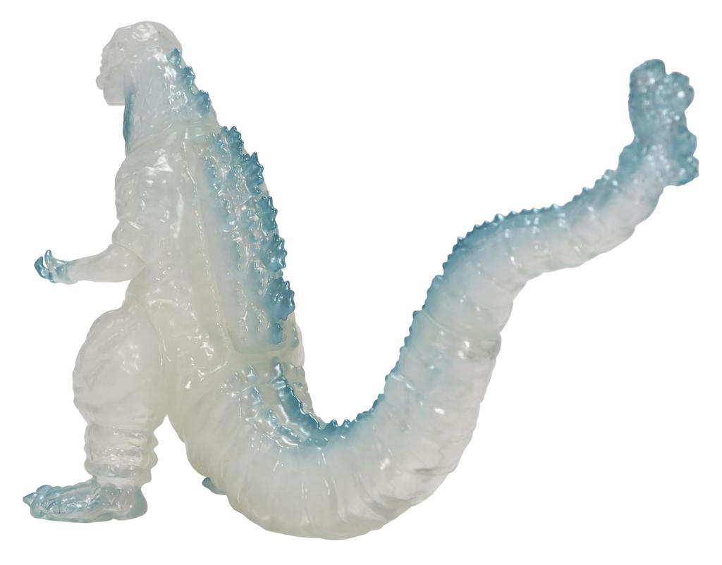 Производство контента персонажей Серия среднего размера Годзилла EX Син Годзилла 4-я форма Замороженный ледяной серебристый Примерно 135 мм ПВХ Виниловая фигурка (Ккп)