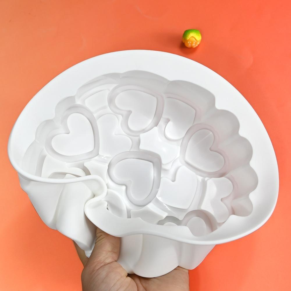 Silicone Cake Mould 6 Inches Pastry Baking Pan Heart Silicone Molds Valentine's Day