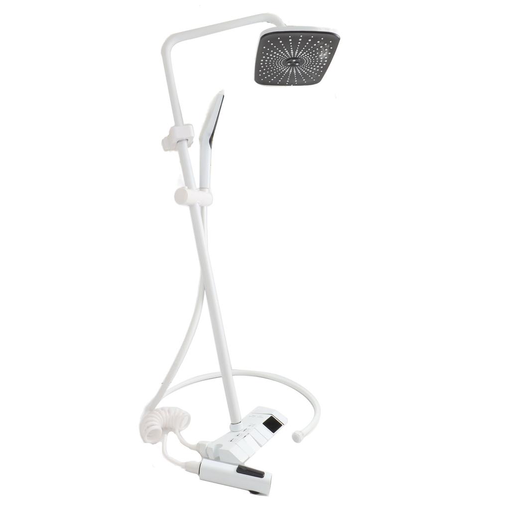 Bathroom Shower Head Set NPT 1/2 Push Button Comfortable Rainfall Shower Head With Handheld Sprayer